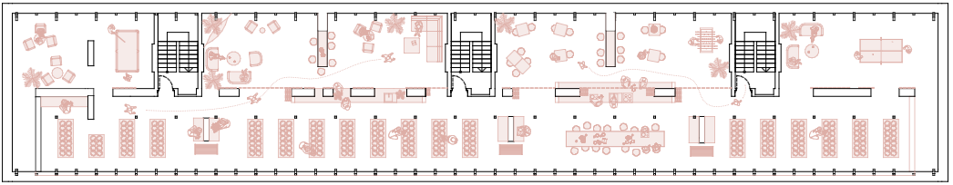Floor plan of the converted attic